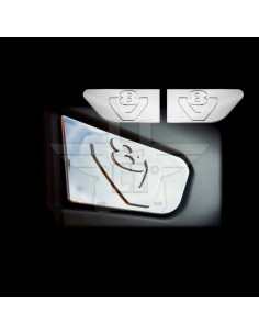 Embellecedor trapecio lateral “V8” (x2) | SCANIA 1998/2016