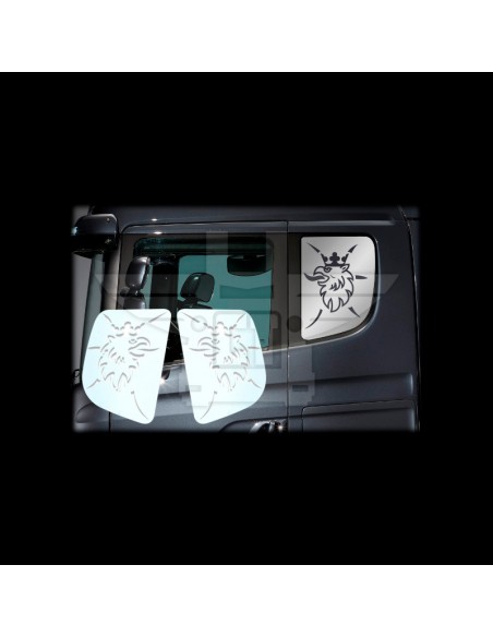 Embellecedor ventana lateral “Grifo Scania” (x2) | SCANIA 1998/2016