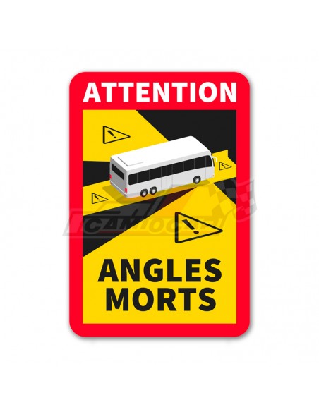 Adhesivo de Ángulos Muertos para Autobús - Cumple la Normativa Francesa