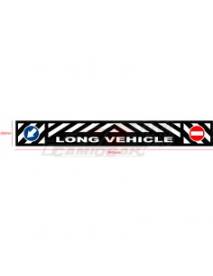 Faldón trasero LONG VEHICLE Letras blancas señalización
