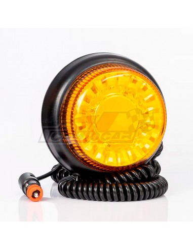 Piloto LED Rotativo Ámbar con Base Magnética 7,8m Fristom