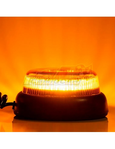 Piloto LED Rotativo Ámbar con Base Magnética 7,8m Fristom