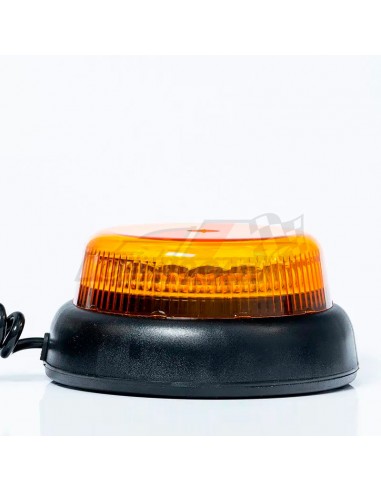 Piloto LED rotativo destelleante ámbar con base magnética 3m Fristom