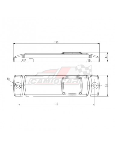Piloto LED Posicionamiento Trasero Rojo Fristom FRS018CLEDQS075