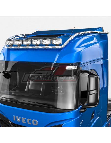 Barra larga superior portafaros inoxidable | IVECO S-WAY