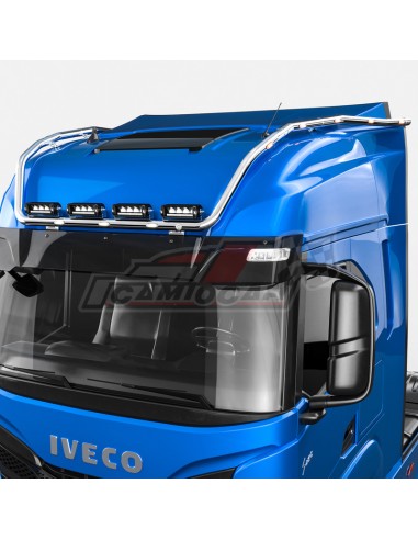Barra extra larga baja superior portafaros inoxidable | IVECO S-WAY