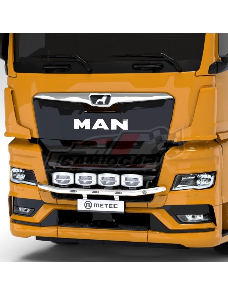 Barra frontal inferior calandra inoxidable V1| MAN TGX