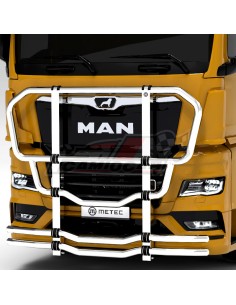 Defensa frontal inoxidable| MAN TGX