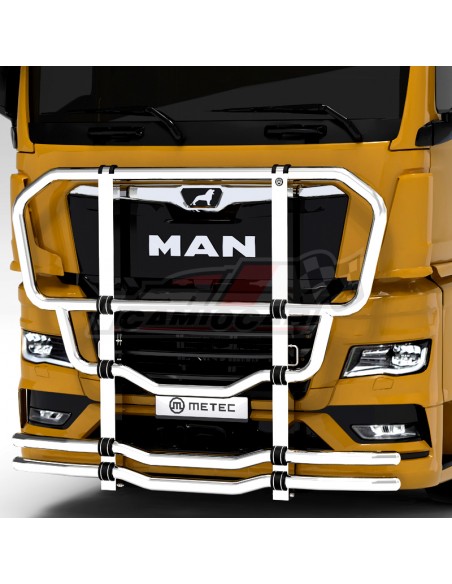 Defensa frontal inoxidable| MAN TGX