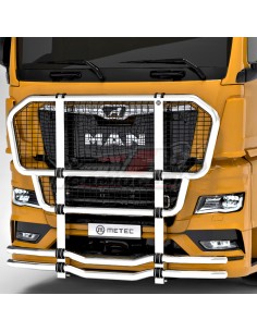 Defensa frontal con rejilla inoxidable| MAN TGX