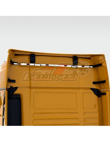 Barra superior trasera cabina inoxidable 4 LED| MAN TGX