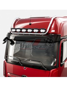 Barra larga superior portafaros inoxidable | MERCEDES MP5 Max Giga