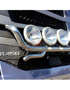 Barra frontal inferior calandra inoxidable V1 | SCANIA S, New R, P, G 2