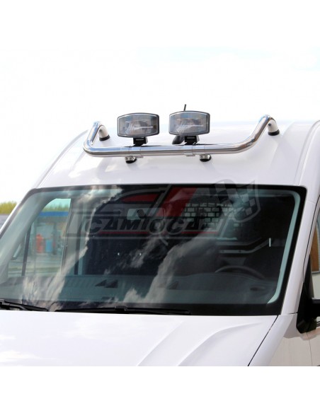 Barra superior portafaros inoxidable | Volkswagen Crafter 2017