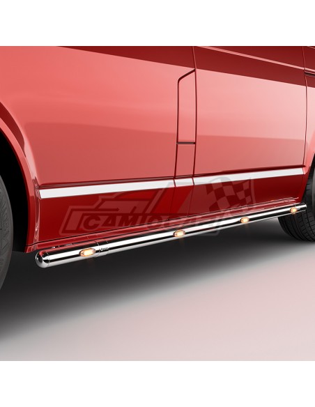 Barras laterales inoxidables | Volkswagen T5 T6 Wb 3400mm
