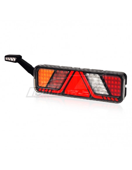 Piloto LED Trasero 6 Funciones con Cuerno Fristom FR700146LLED