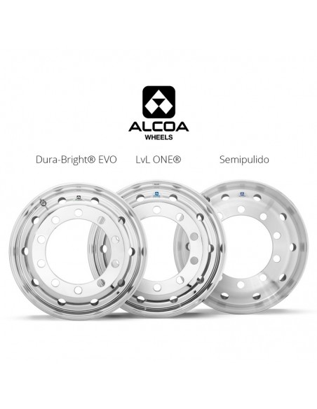 Llantas de Aluminio Alcoa Wheel 17.5 x 6.75 - Acabado Semipulido