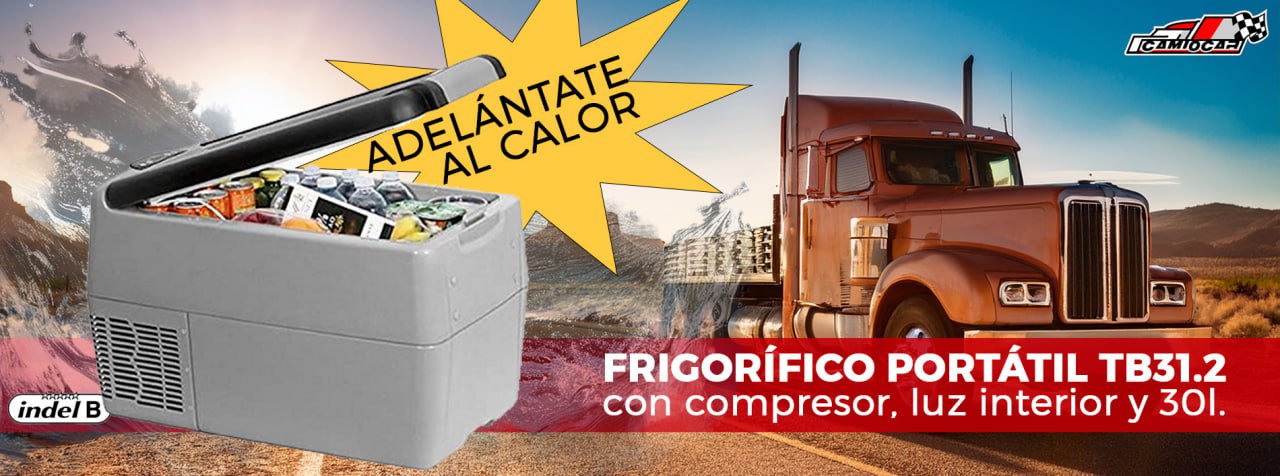 Frigorífico Portátil TB31.2 IndelB con compresor, luz interior y 30 litros de capacidad
